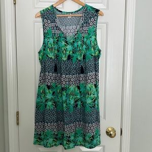 Old Navy tropical print swing dress